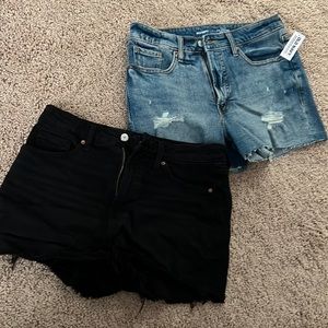 Old Navy denim high rise shorts women size 8